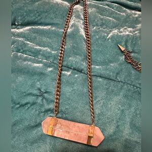 Rose quartz necklace